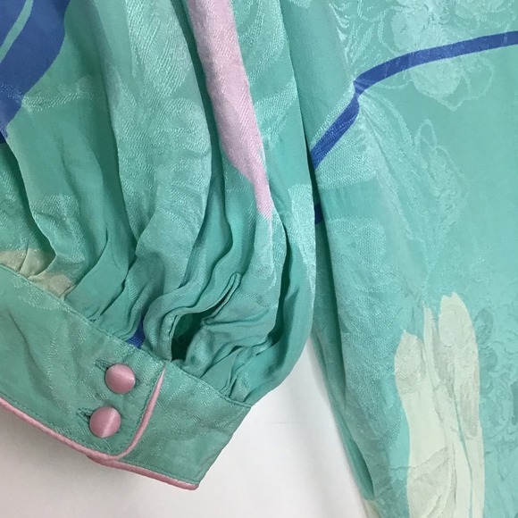 Flora Kung vintage green silk dress - Picture 9 of 10